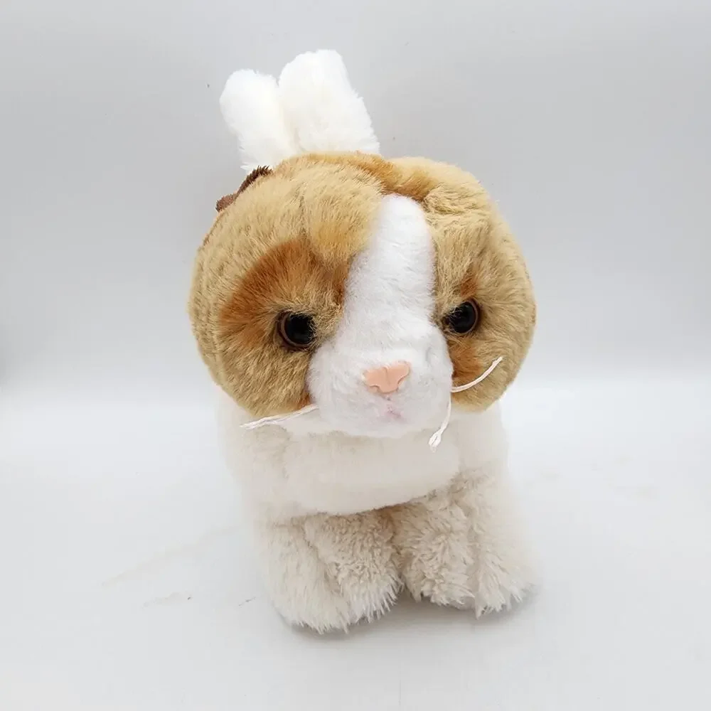 Plushies White Orange Tabby Plush Kitty Cat Purse Handbag Soft Stuffed Animal